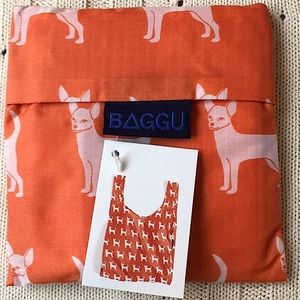 BAGGU Orange Chihuahua Reusable Eco Shopping Bag Tote Purse Standard Size NWT